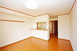 上毛電気鉄道 東新川駅 徒歩7分の賃貸アパート 1階2LDKのリビング/ダイニング