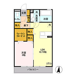間取図画像 1LDK