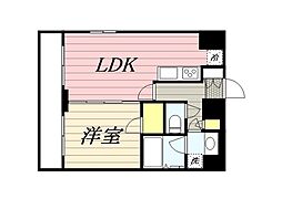 ラ・レジダンス・ド・千駄木 1LDKの間取図画像