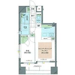 ソルフィエスタ御徒町 1LDKの間取図画像