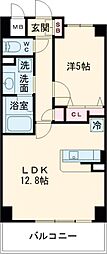 クリエ堺 1LDKの間取図画像