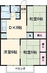 ルーナカーサA 3DKの間取図画像