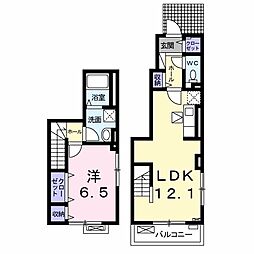 ショコラシルバ 1LDKの間取図画像