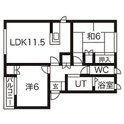 間取図画像 2LDK