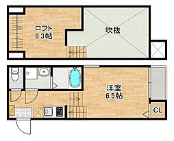 MODERN PALAZZO 大村litmus 1階1SKの間取り