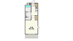 ecarte 1Kの間取図画像