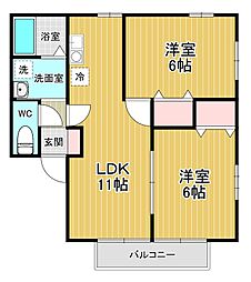間取図画像 2LDK