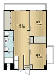 GLANZkyoei8 2LDKの間取図画像