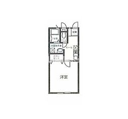 アルシオンB 1Kの間取図画像