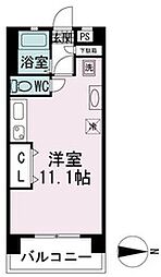 コーラルトップ ワンルームの間取図画像