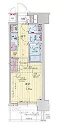 プレサンス堺筋本町エグゼブラン 1Kの間取図画像