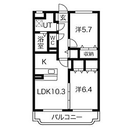 間取図画像 2LDK
