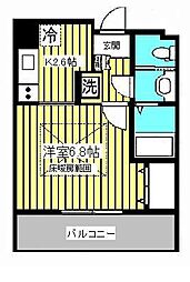 ＨＦ仙台レジデンスＥＡＳＴ 9階1Kの間取り