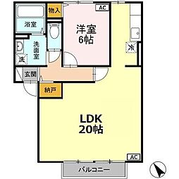 間取図画像 1LDK