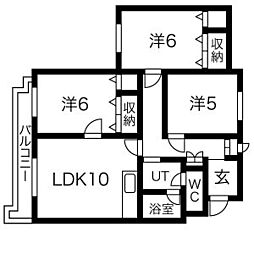 東屯田通駅 6.5万円