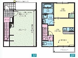 水戸ガレージA 1LDKの間取図画像