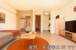 JR鹿島線 鹿島神宮駅 バス15分 深芝新田下車 徒歩7分の賃貸アパート 1階ワンルームのリビング/ダイニング