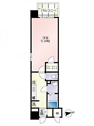 第32友建ビル 7階1Kの間取り
