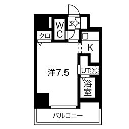ＭＪＣ神戸ブレイヴ 3階1Kの間取り