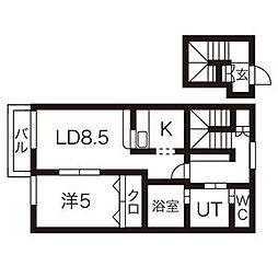 間取図画像 1LDK