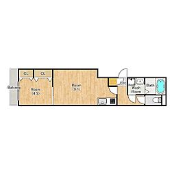 ジーメゾン大久保ルミナス 1LDKの間取図画像