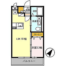 Ｂｉｚ ＳＴＡＹ 弘前 1階1LDKの間取り
