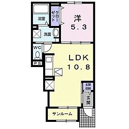 J-シャモニー スロープ II 1LDKの間取図画像