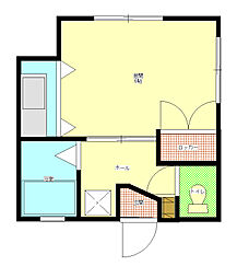 サンハイツいのうえ 2階1Kの間取り