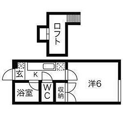 間取図画像 1K