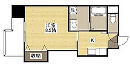 セイコウ光町 4階1Kの間取り