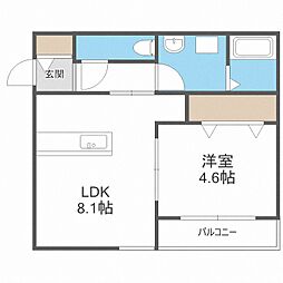 間取図画像 1LDK