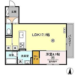 間取図画像 1LDK