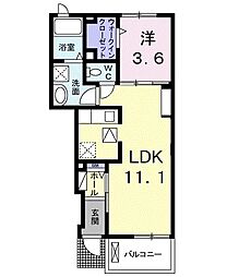 間取図画像 1LDK