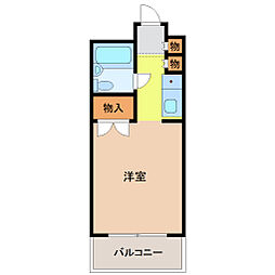 メゾン・ド・リヴァージュ ワンルームの間取図画像