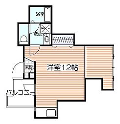 ロイヤルシティ中州プレミアム ワンルームの間取図画像