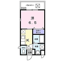 エム 1Kの間取図画像
