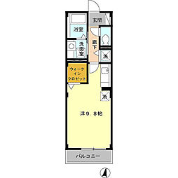 メゾンテラ ワンルームの間取図画像