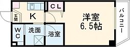 ルミエール栄橋 1Kの間取図画像