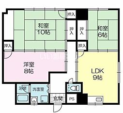 ラフェスタ加西 3LDKの間取図画像