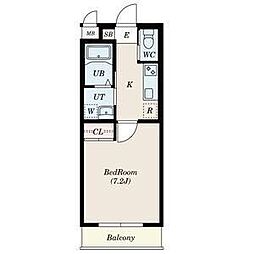 A・City半田旭町 4階1Kの間取り