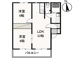 間取図画像 2LDK