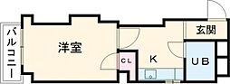 ポコアポコ明石本町メゾン 1Kの間取図画像