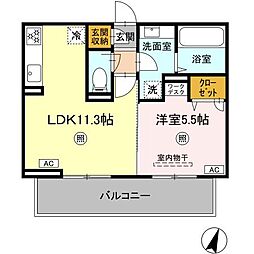 セレブ菊池 1LDKの間取図画像
