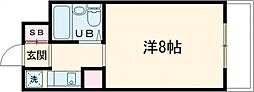 セ・メルヴェイユ伊川谷 ワンルームの間取図画像