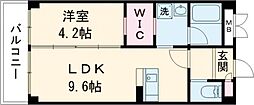 フラワーラブII 1LDKの間取図画像
