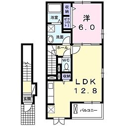 パトロネージュ 1LDKの間取図画像