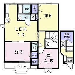 ベルク・ルントA 3LDKの間取図画像