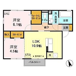 間取図画像 2LDK
