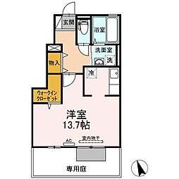エスト・パレ ワンルームの間取図画像