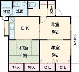 間取図画像 3DK